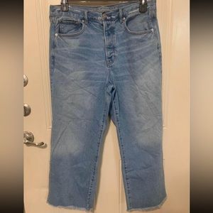 American Eagle, wide leg, cut-off bottoms